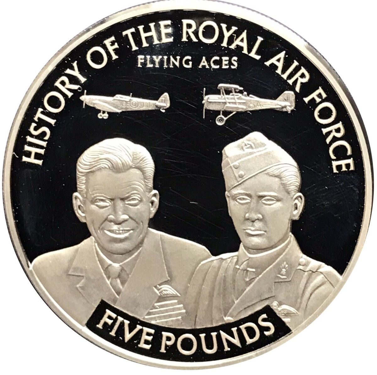 Jersey 5 Pounds - Elizabeth II Flying Aces; Silver Proof
