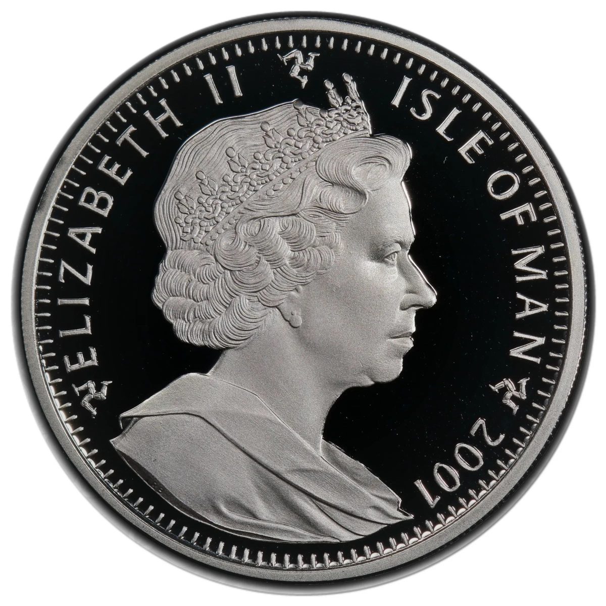 Isle of Man 1 Crown - Elizabeth II School; Silver Proof obverse