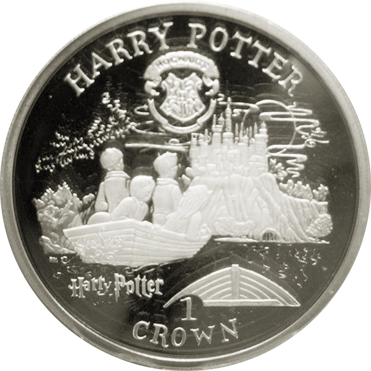 Isle of Man 1 Crown - Elizabeth II Journey to Hogwarts; Silver Proof reverse
