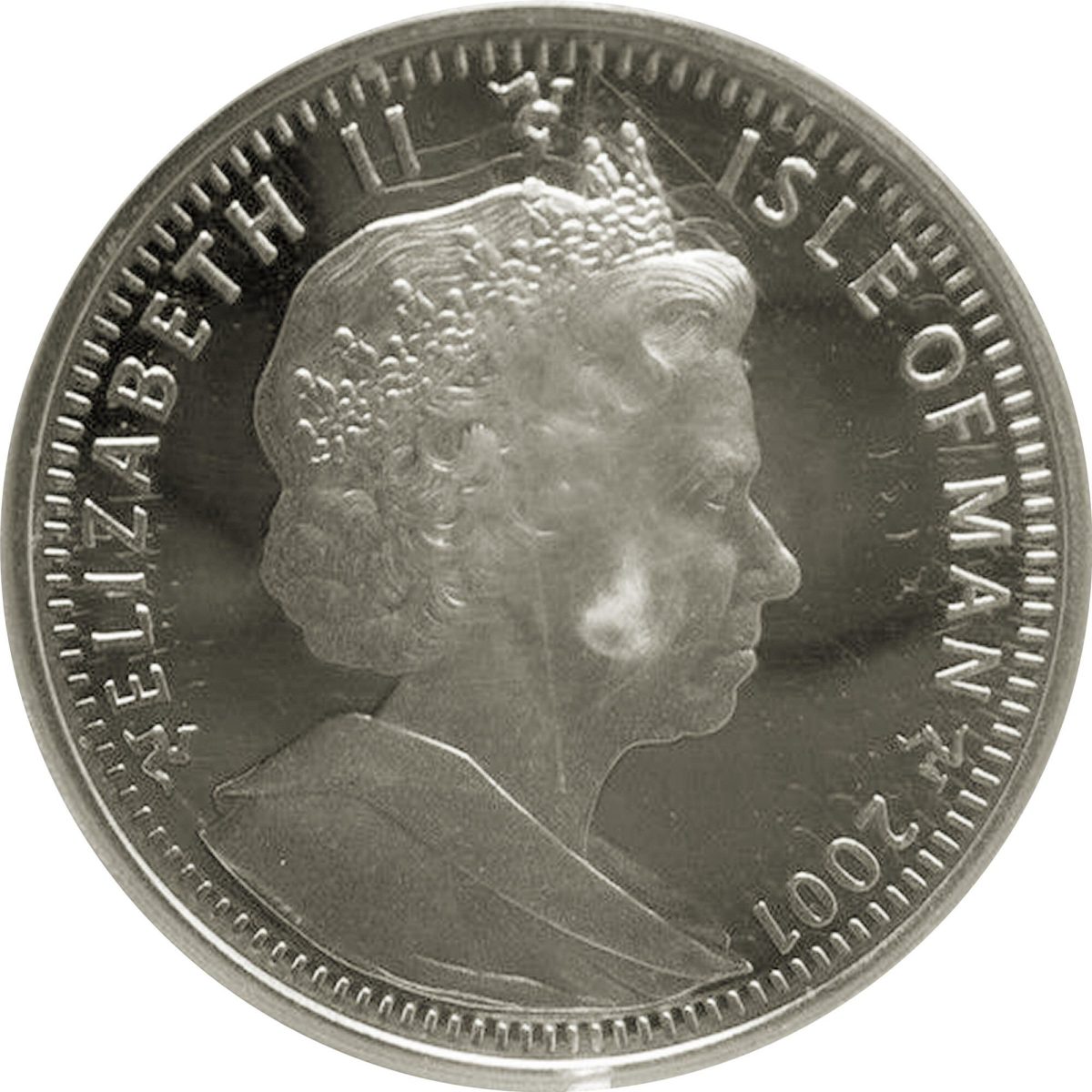 Isle of Man 1 Crown - Elizabeth II First Quidditch Match; Silver Proof obverse