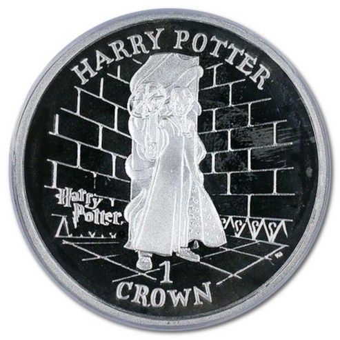 Isle of Man 1 Crown - Elizabeth II Tom Riddle; Silver Proof reverse