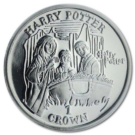 Isle of Man 1 Crown - Elizabeth II Polyjuice Potion; Silver Proof reverse
