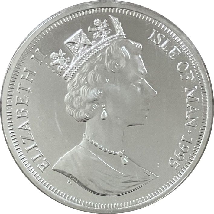 Isle of Man 1 Crown - Elizabeth II Bristol Blenheim 142M; Silver Proof obverse