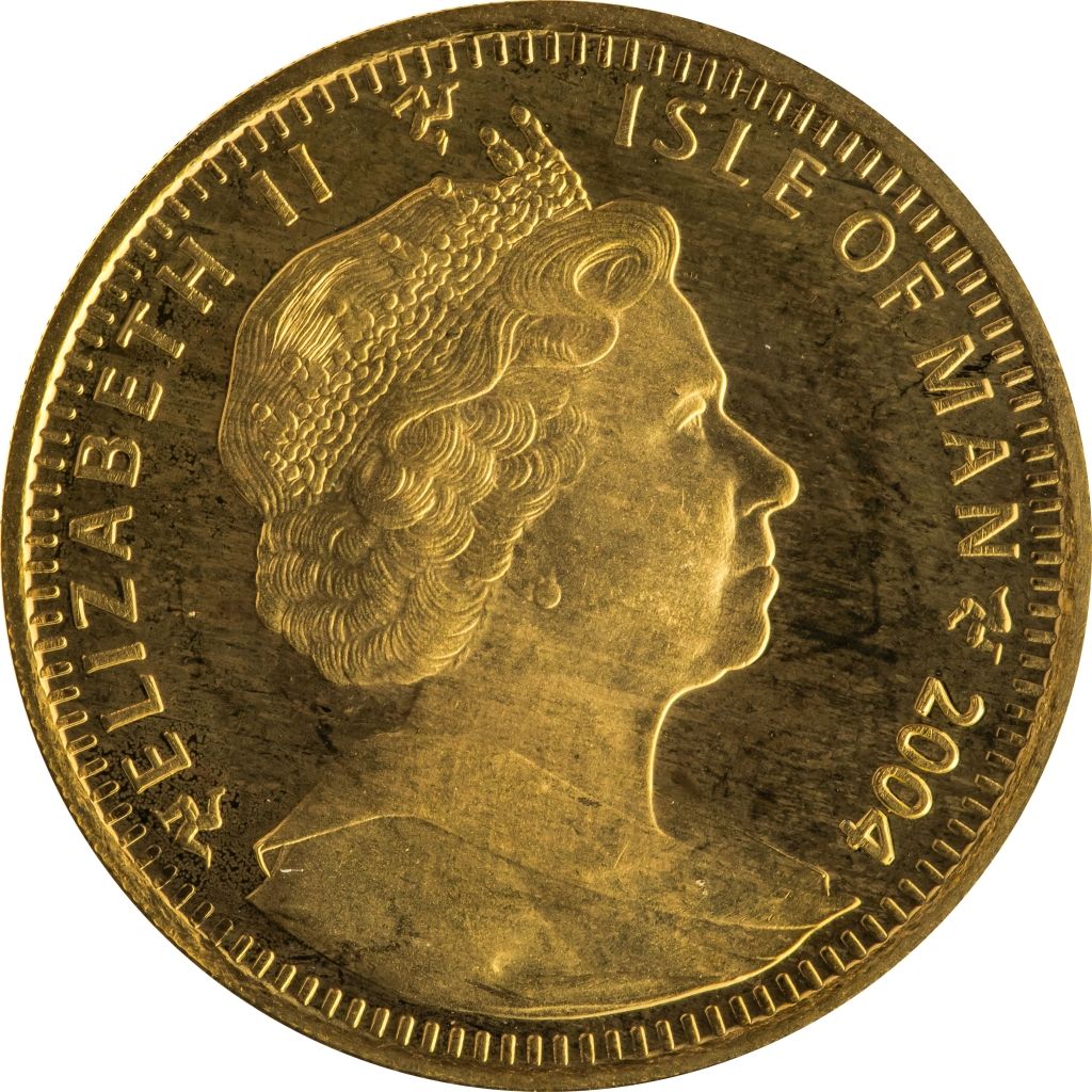Isle of Man ½ Crown - Elizabeth II Tonkinese Cat obverse