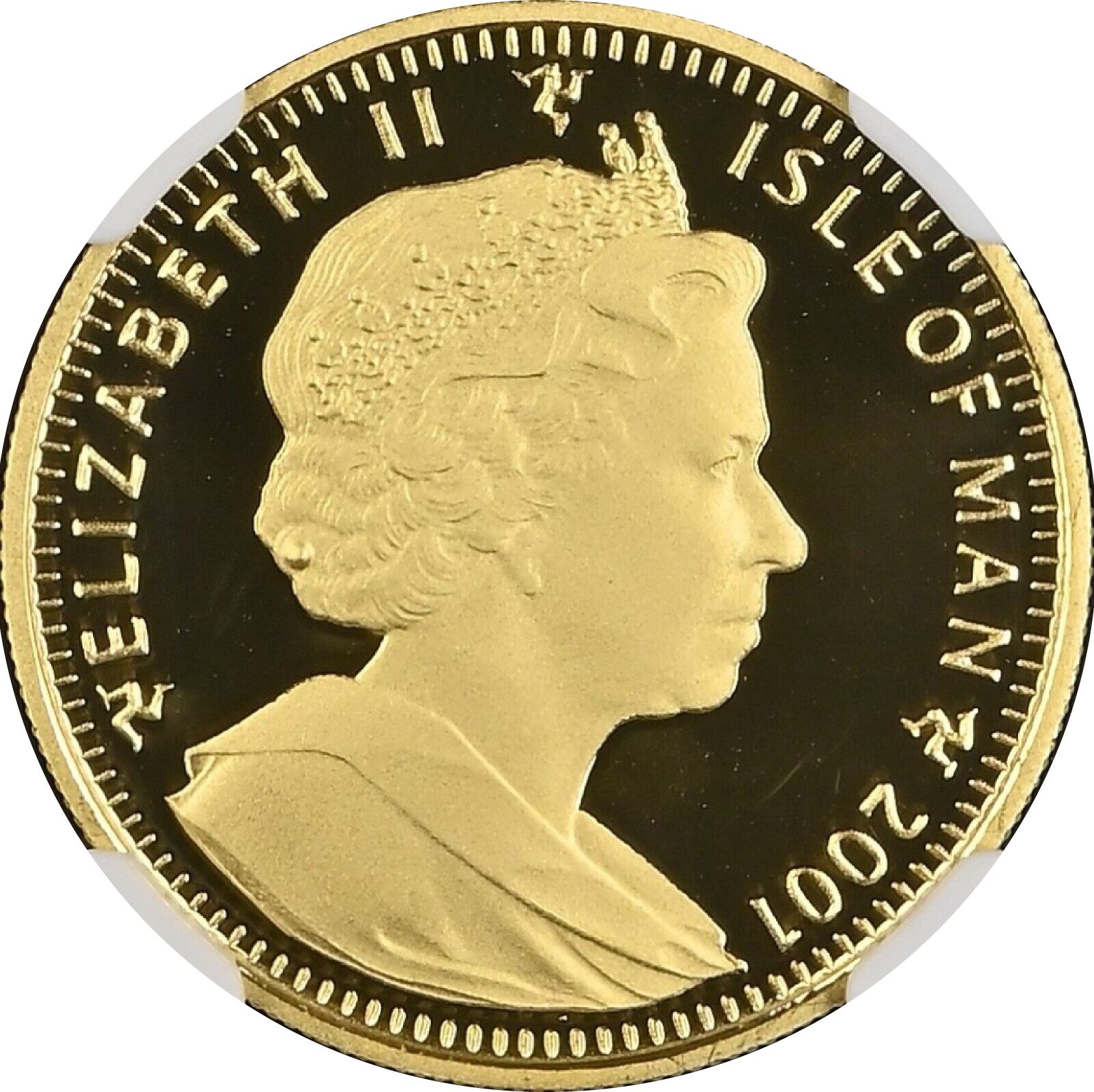 Isle of Man ⅕ Crown - Elizabeth II Harry looks for the correct key obverse