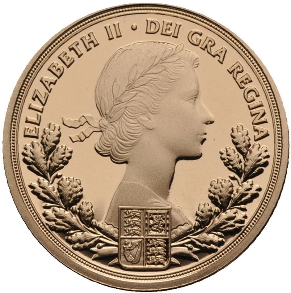 Gibraltar 1 Sovereign - Elizabeth II Platinum Jubilee reverse