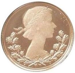 Gibraltar ½ Sovereign - Elizabeth II Platinum Jubilee reverse