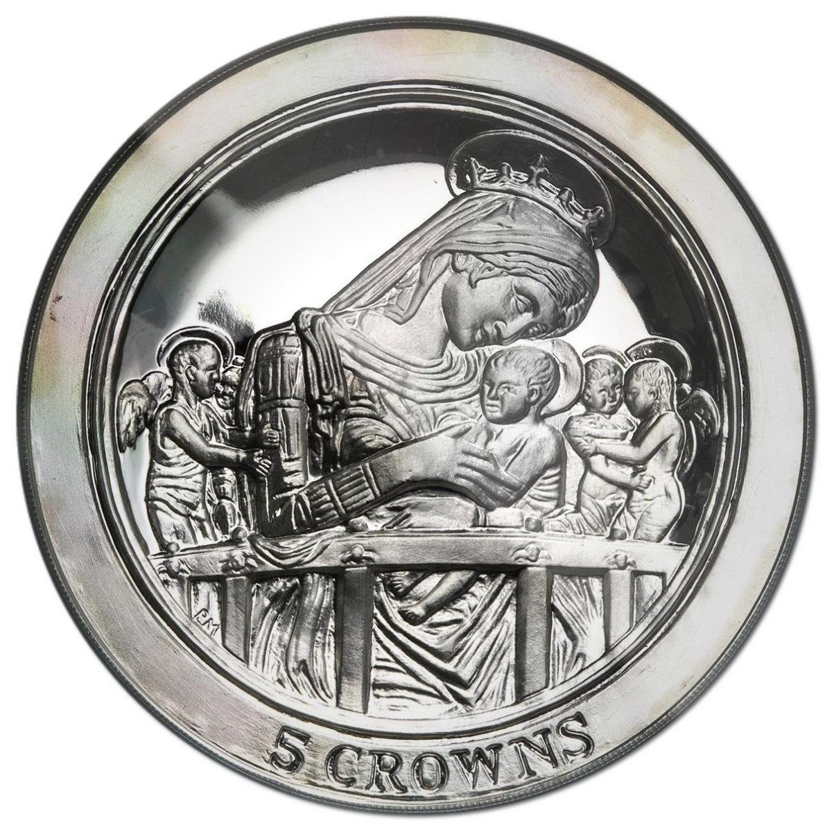 Isle of Man 5 Crowns - Elizabeth II Birth of Jesus