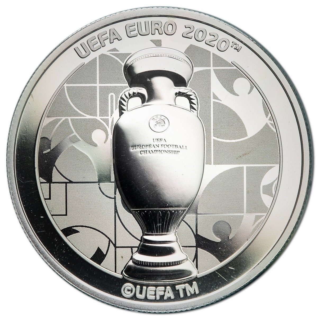 Gibraltar 1 Pound - Elizabeth II UEFA Euro 2020 - Trophy obverse