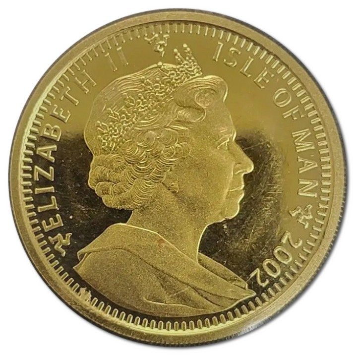 Isle of Man ½ Crown - Elizabeth II Bengal Cat obverse