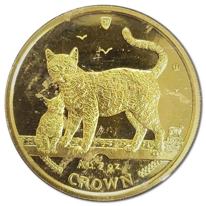 Isle of Man ½ Crown - Elizabeth II Bengal Cat