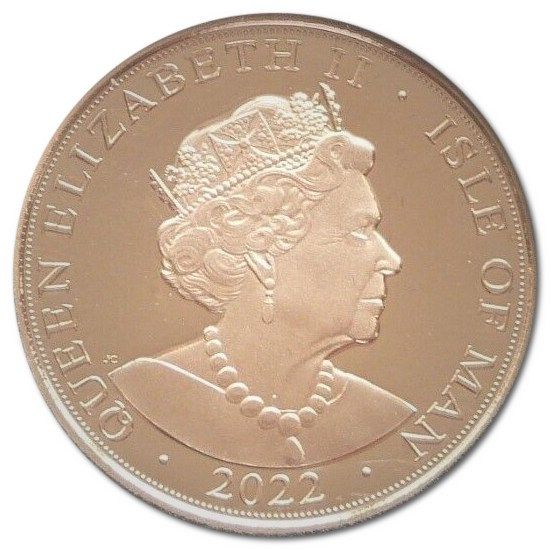 Isle of Man 2 Sovereigns - Elizabeth II Platinum Jubilee obverse