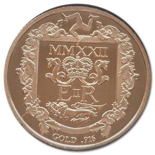 Isle of Man 1 Sovereign - Elizabeth II Platinum Jubilee