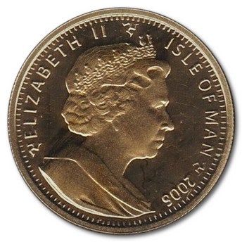 Isle of Man ⅕ Crown - Elizabeth II Queen Elizabeth II 80th Birthday-Birth of Princess Elizabeth obverse