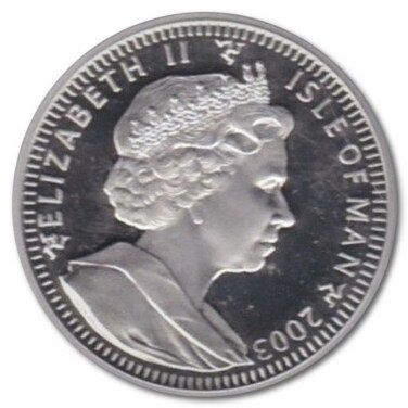 Isle of Man 1 Crown - Elizabeth II Lord of the Rings; Silver Proof obverse