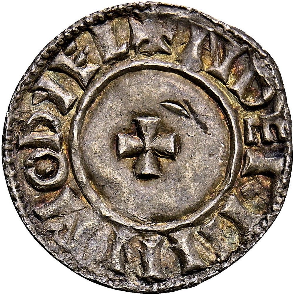 Hiberno-Norse Dublin 1 Penny In the name of Aethelred; Small cross