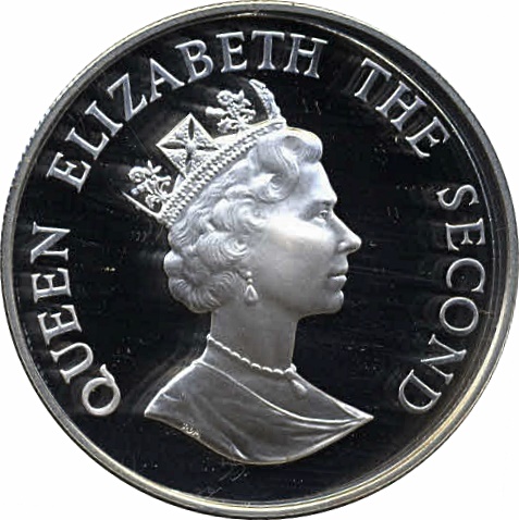 Falkland Islands 50 Pence - Elizabeth II WWF; Silver Proof Issue obverse
