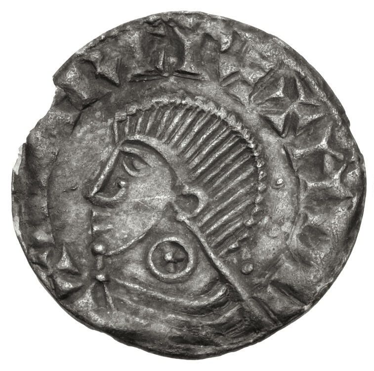 Hiberno-Norse Dublin 1 Penny - Sihtric Anlafsson Late long cross; wheel obverse