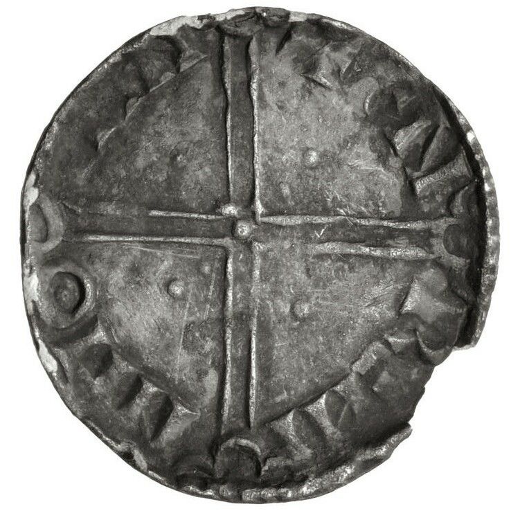 Hiberno-Norse Dublin 1 Penny - Sihtric Anlafsson Late long cross; wheel