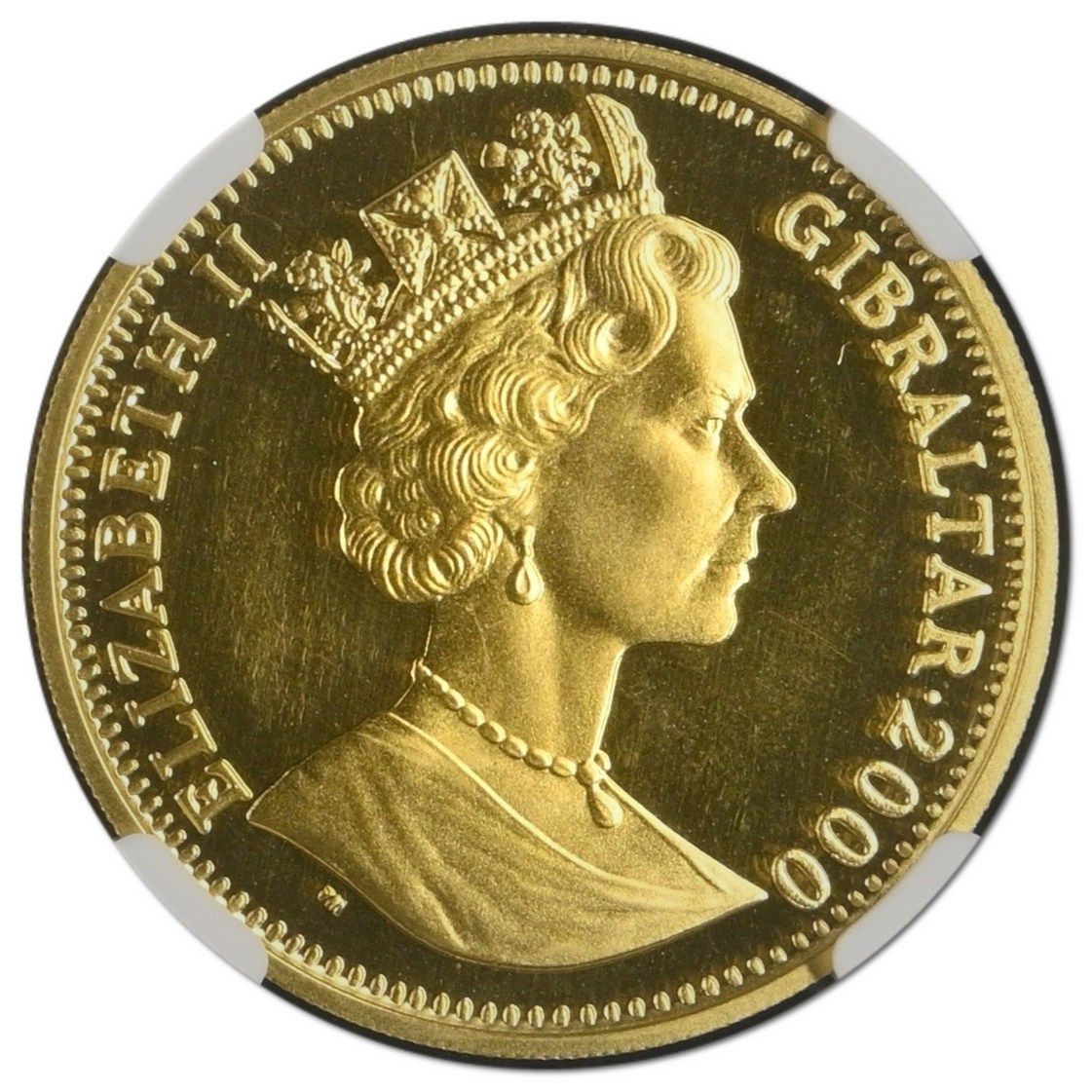 Gibraltar ½ Royal - Elizabeth II Cherubs obverse