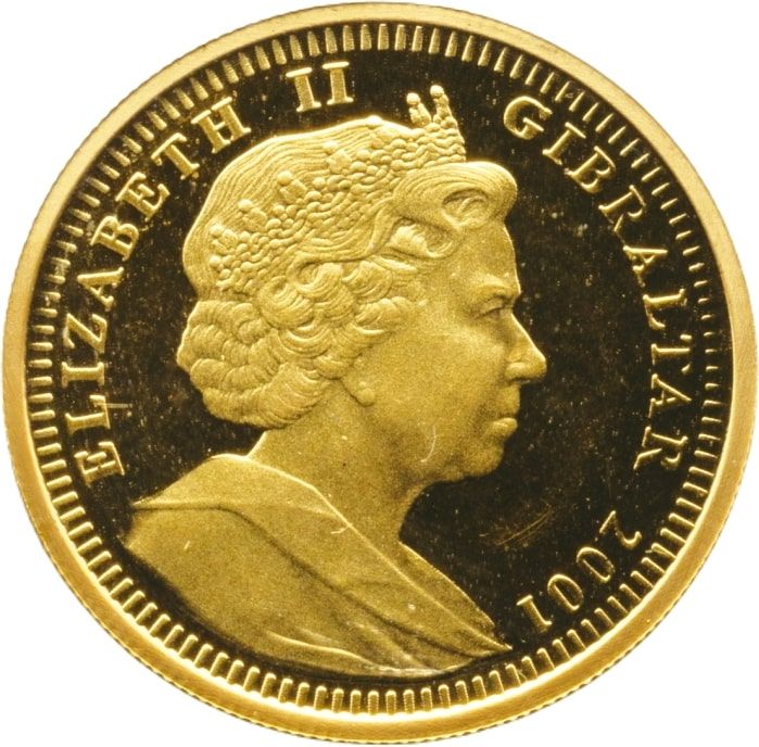 Gibraltar ⅕ Royal - Elizabeth II Two Cherubs obverse