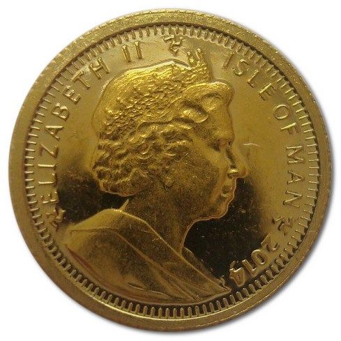 Isle of Man 1/25 Crown - Elizabeth II The Luge obverse