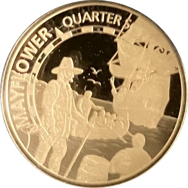 Tristan da Cunha ¼ Sovereign - Elizabeth II Mayflower, Gold