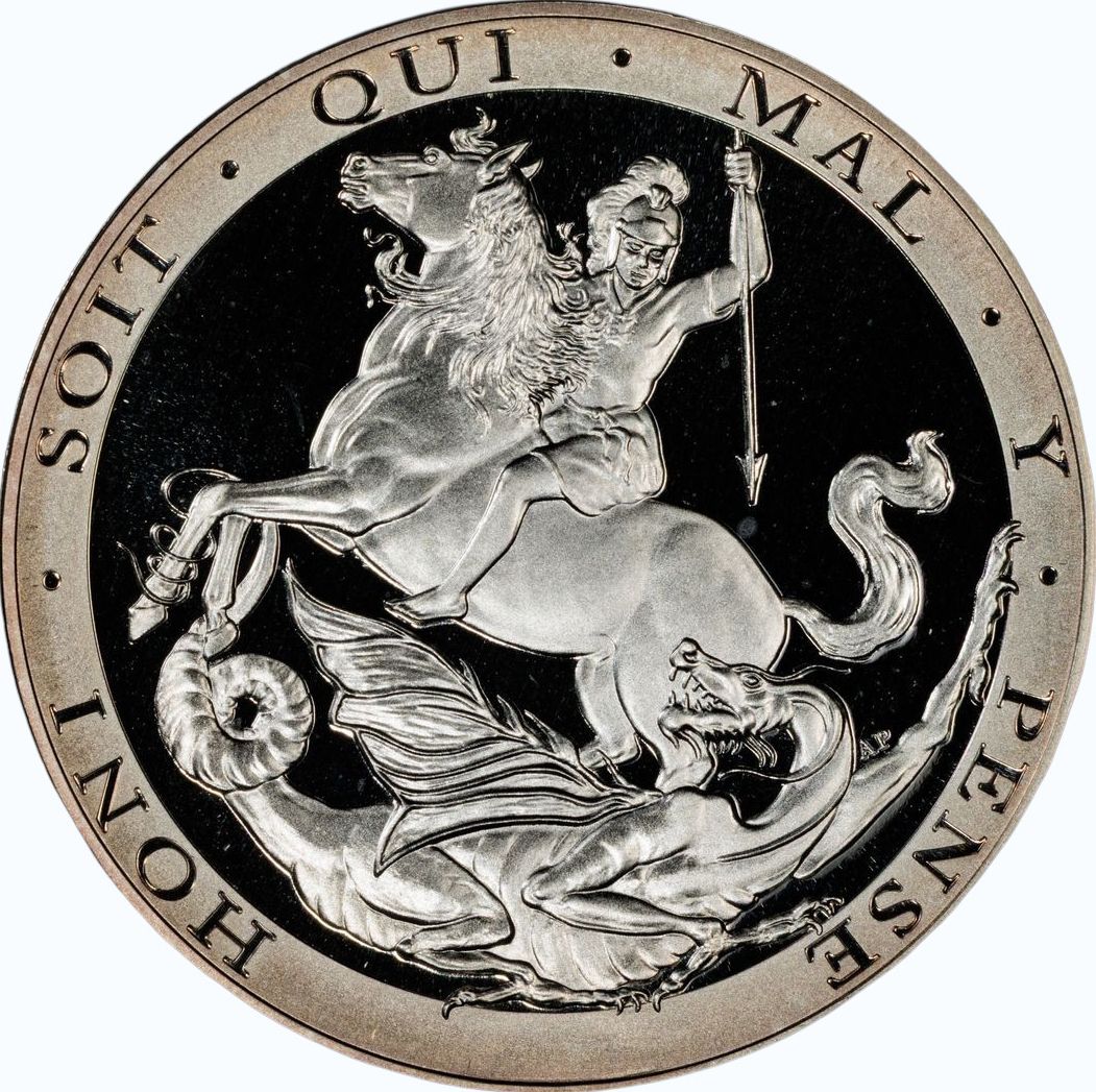 Gibraltar 5 Sovereigns - Elizabeth II Saint George