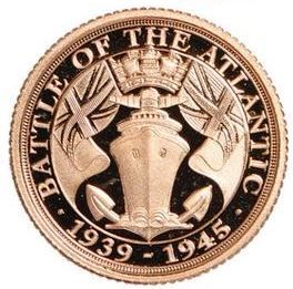 Gibraltar ¼ Sovereign - Elizabeth II Battle of the Atlantic