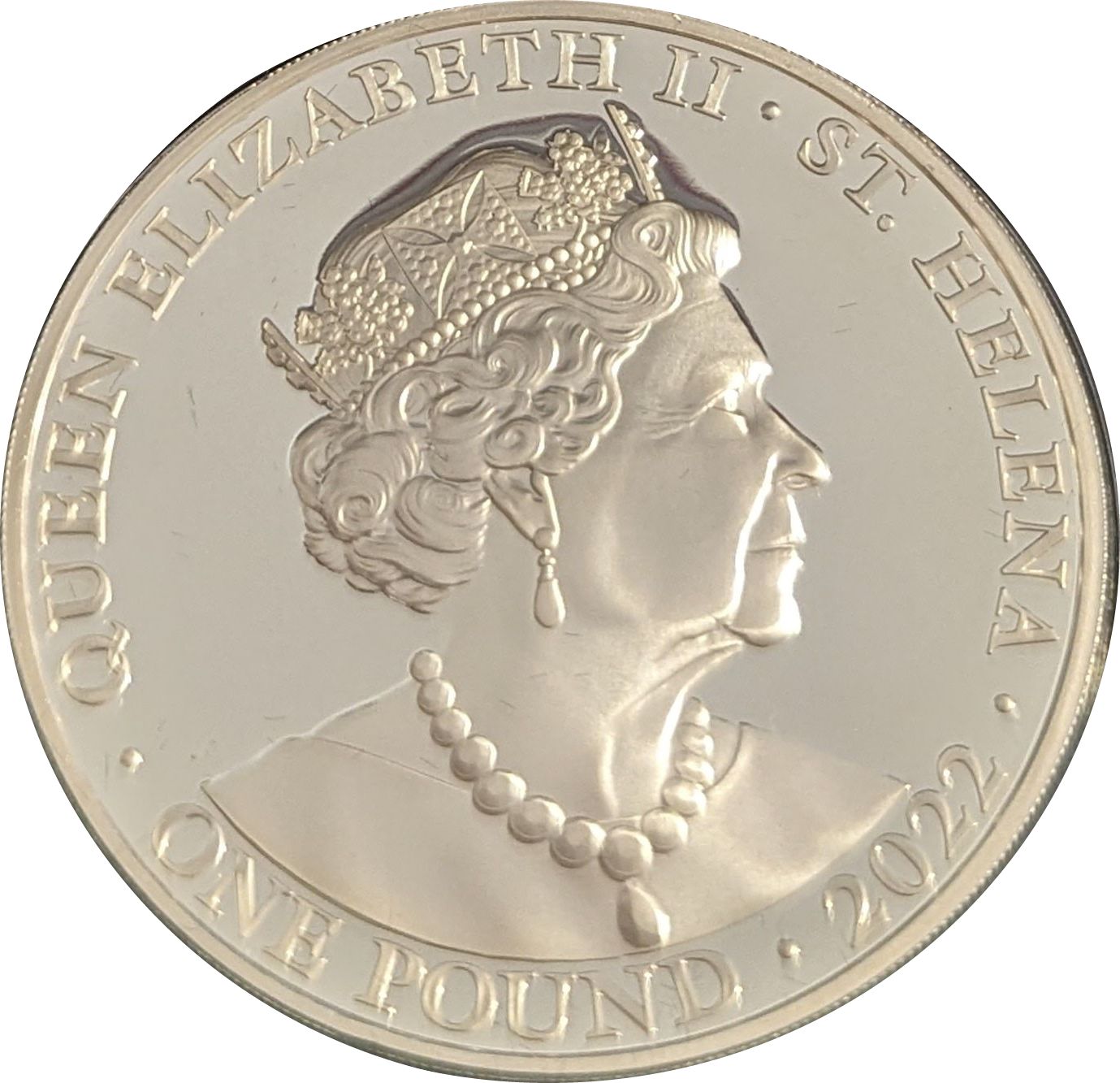 Saint Helena 1 Pound - Elizabeth II Courage, gilding obverse