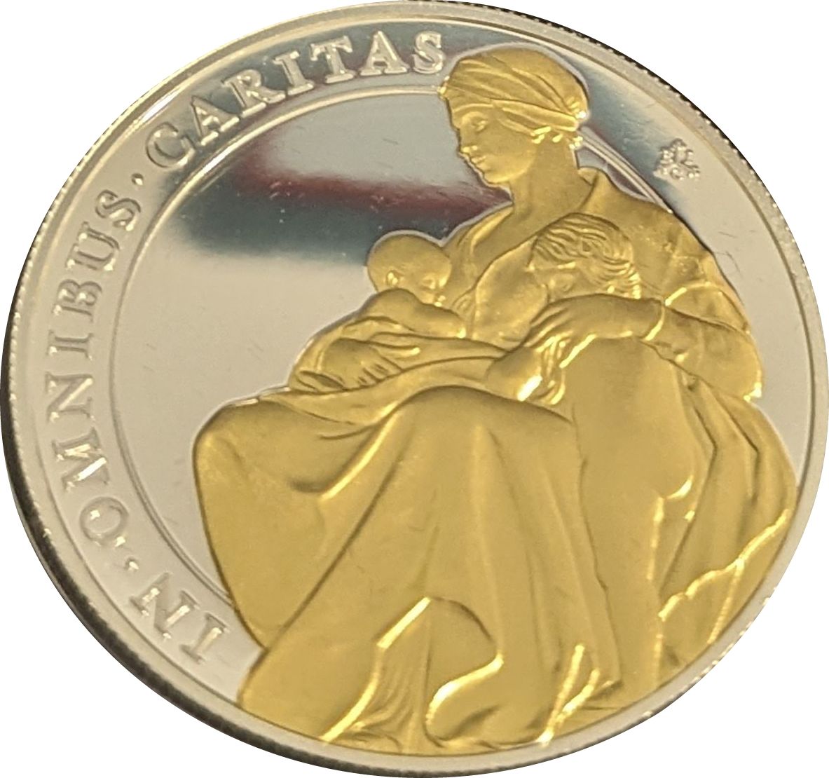 Saint Helena 1 Pound - Elizabeth II Charity, gilding