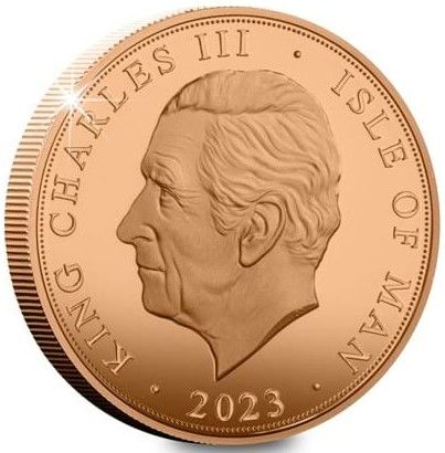 Isle of Man 1 Sovereign - Charles III RBL Veterans; Gold Proof obverse