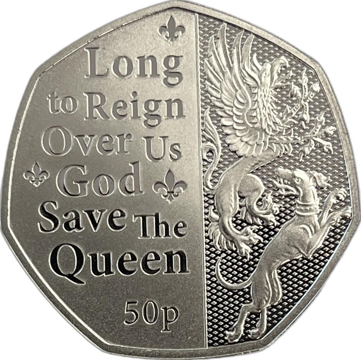 Isle of Man 50 Pence - Elizabeth II Platinum Jubilee - Long to Reign; Silver Proof reverse