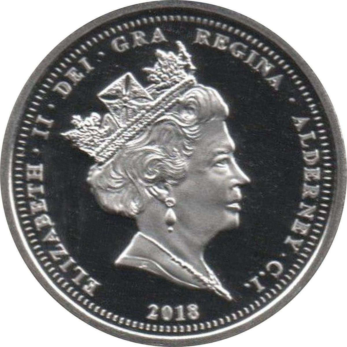 Alderney 2 Pounds - Elizabeth II Dambusters obverse