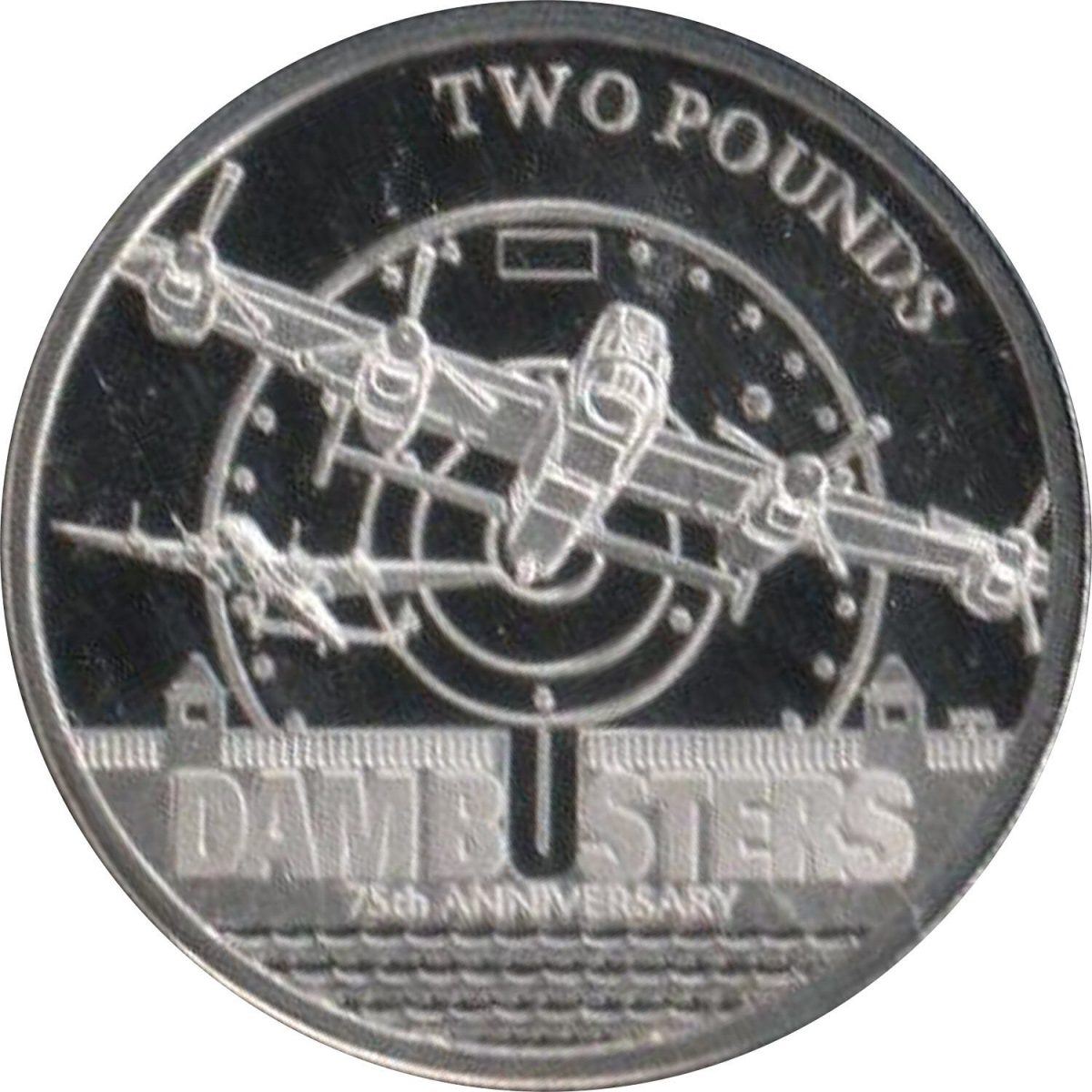 Alderney 2 Pounds - Elizabeth II Dambusters