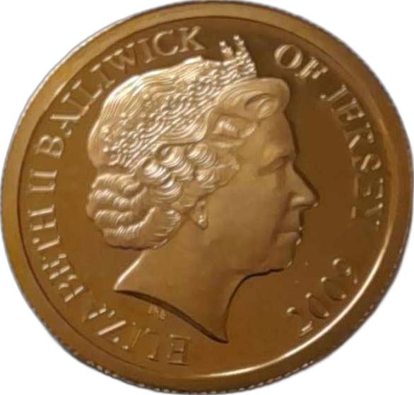 Jersey 1 Sovereign - Elizabeth II King Henry VIII obverse