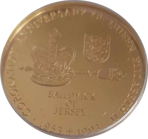Jersey 2 Pounds - Elizabeth II Coronation Jubilee