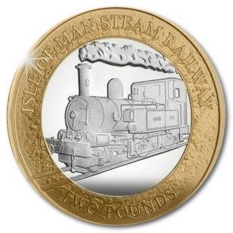 Isle of Man 2 Pounds - Charles III IOM Steam Railway 'Fenella'; Silver Proof
