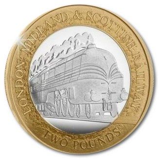 Isle of Man 2 Pounds - Charles III LMS 'Duchess of Hamilton'; Silver Proof