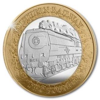 Isle of Man 2 Pounds - Charles III SR 'General Steam Navigation'; Silver Proof reverse