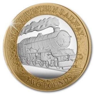 Isle of Man 2 Pounds - Charles III GWR 'King Edward II'; Silver Proof