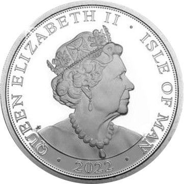 Isle of Man 1 Sovereign - Elizabeth II Prince William 40th Birthday; Silver Proof obverse