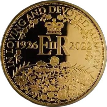 Isle of Man 5 Pounds - Charles III Elizabeth II; Gold Proof