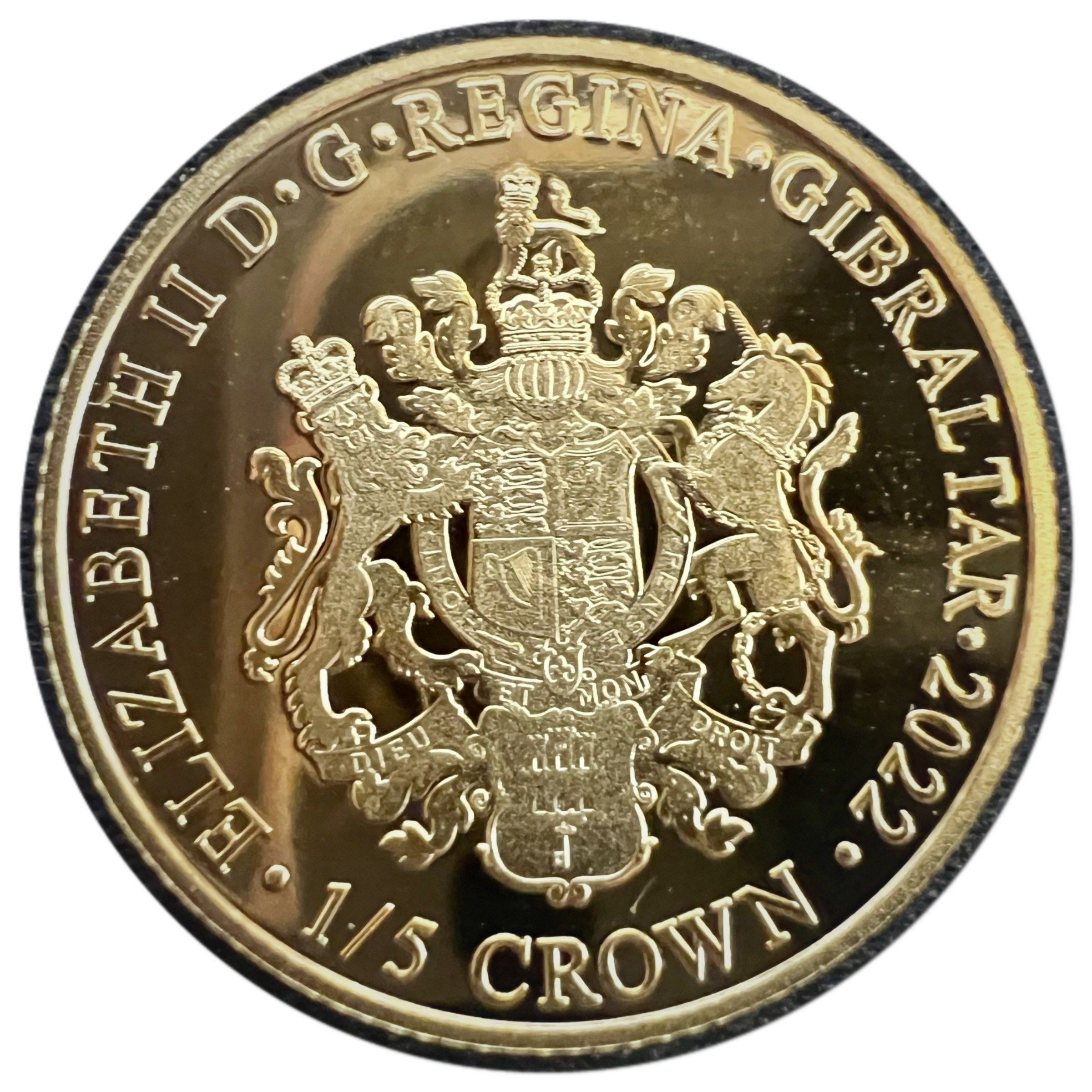 Gibraltar ⅕ Crown - Elizabeth II Diana Princess of Wales obverse