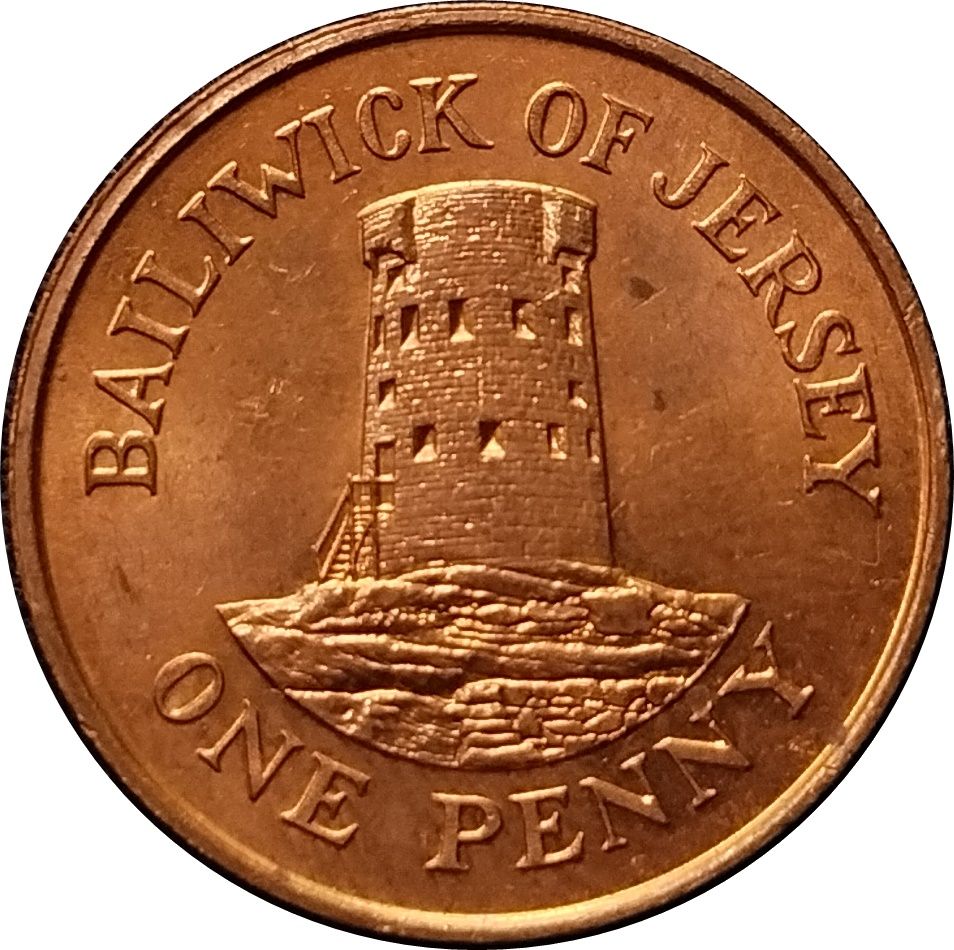 Jersey 1 Penny - Elizabeth II 2nd portrait