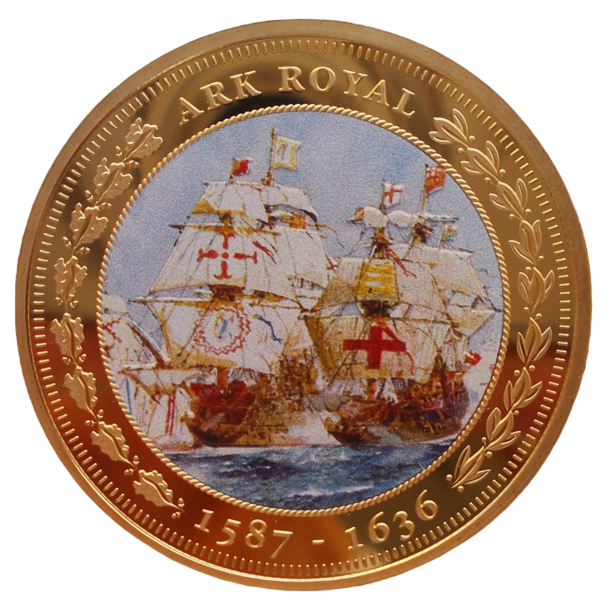 Tristan da Cunha 1 Crown - Elizabeth II Ark Royal