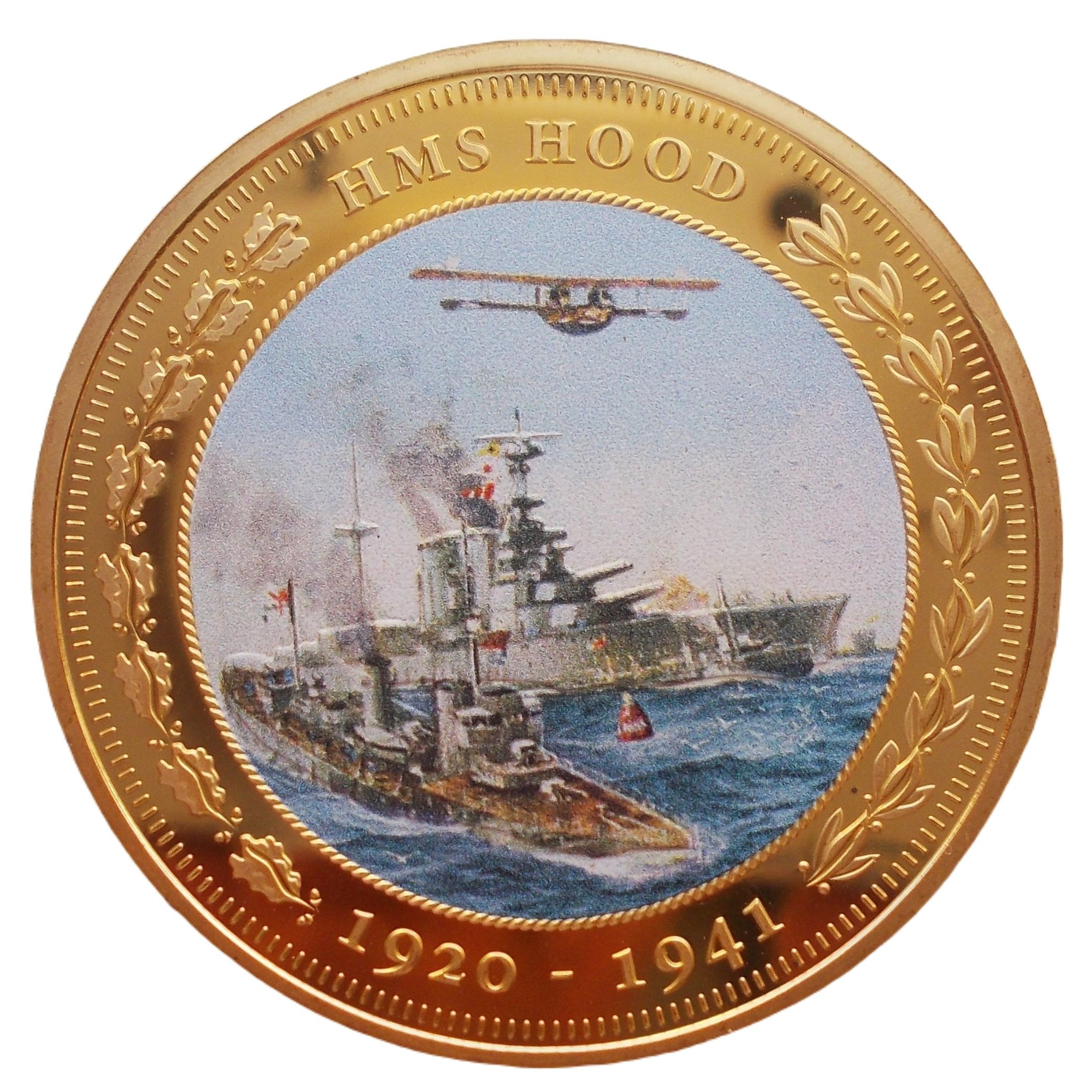 Tristan da Cunha 1 Crown - Elizabeth II HMS Hood