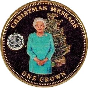 Tristan da Cunha 1 Crown - Elizabeth II Christmas Message