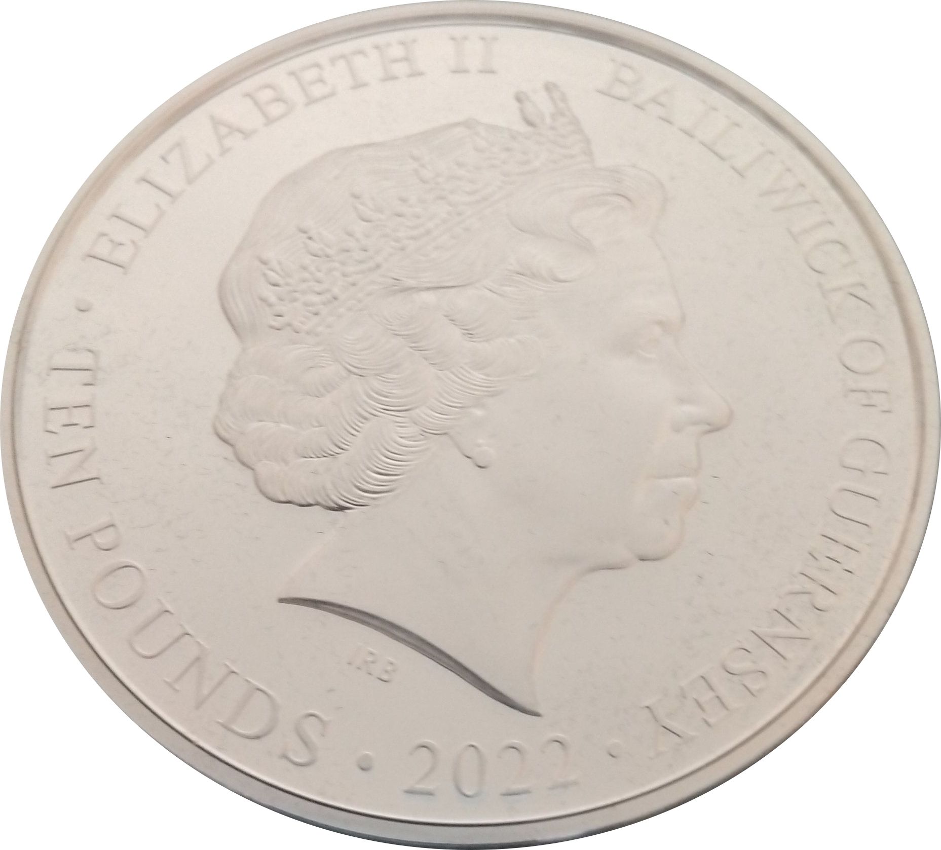 Guernsey 10 Pounds - Elizabeth II 40th Birthday ofthe Duke of Cambridge obverse