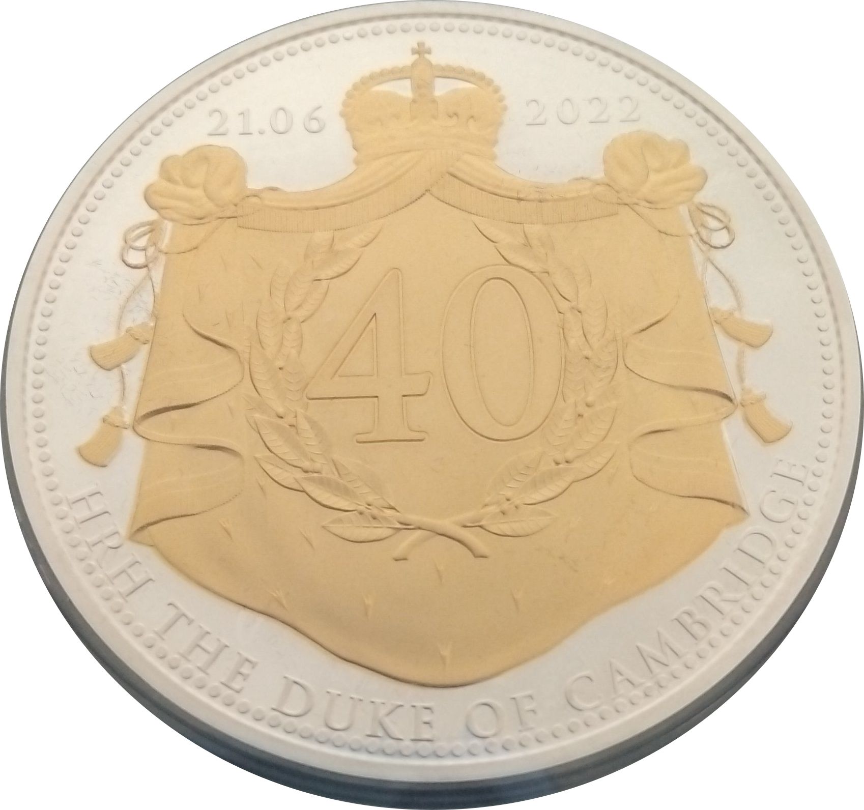 Guernsey 10 Pounds - Elizabeth II 40th Birthday ofthe Duke of Cambridge